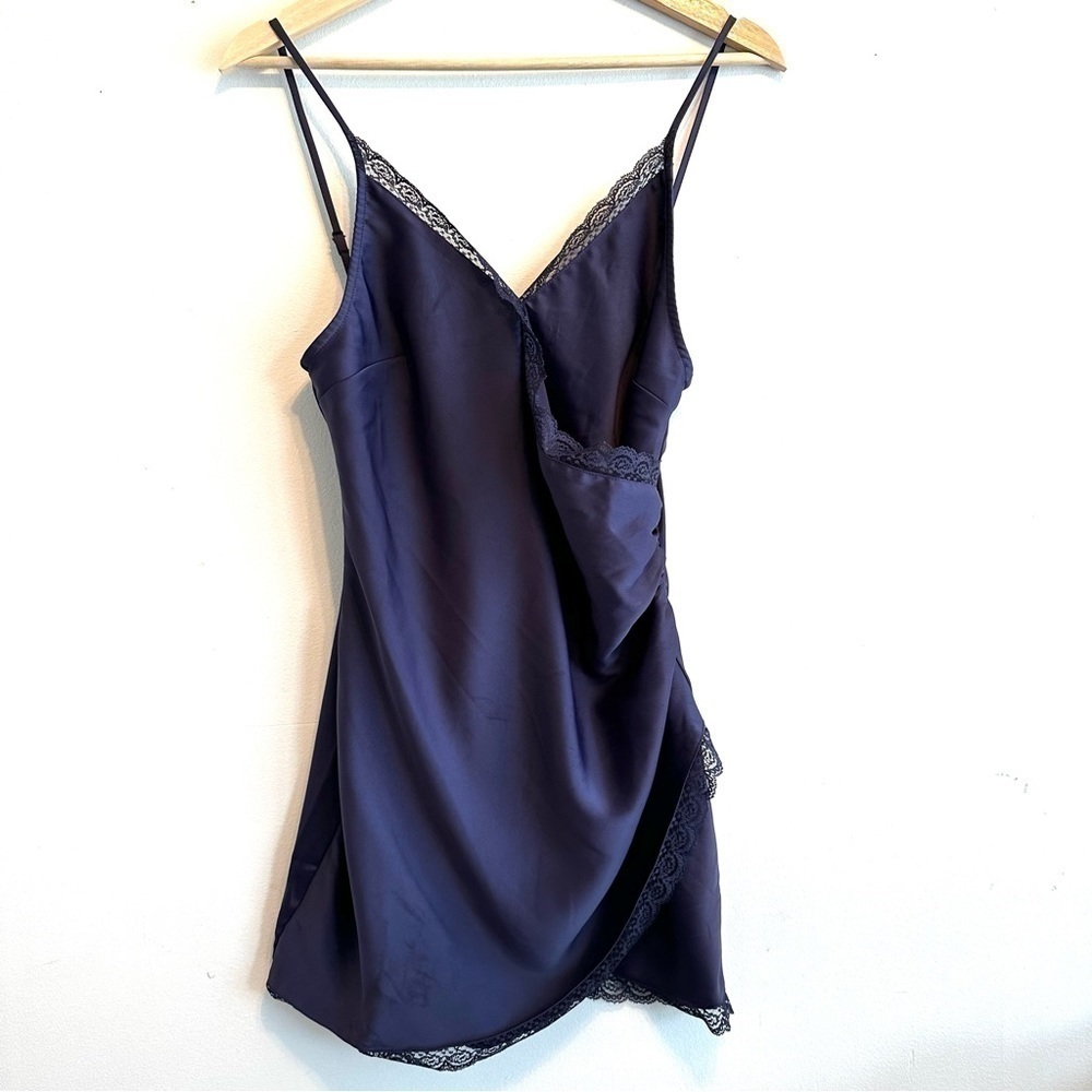 Urban Outfitters OU Margaux Satin Wrap Slip Dress size M